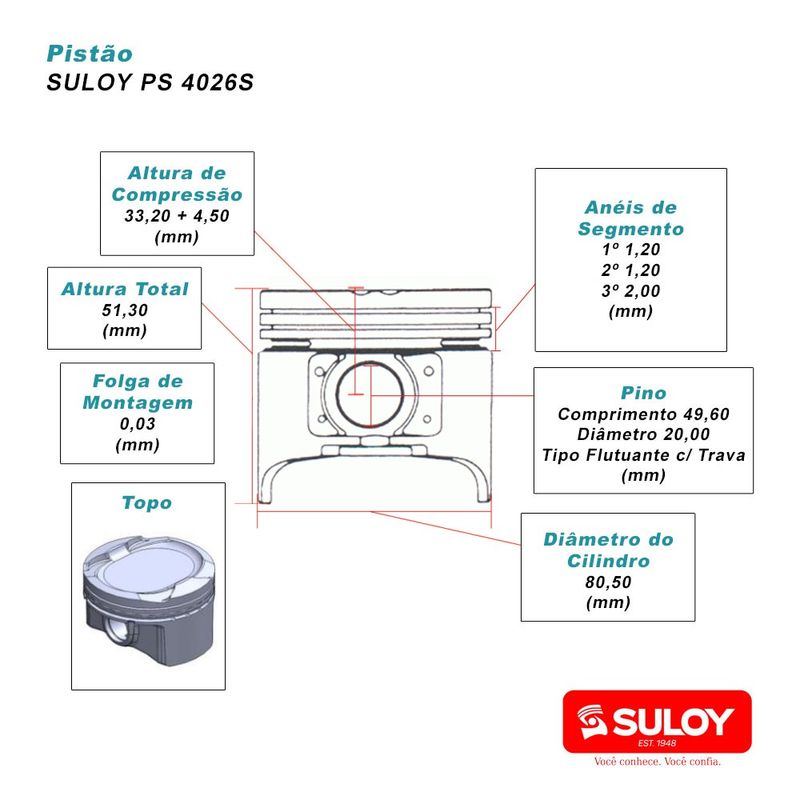 SUL-4026S-PISTAO-TOYOTA-COROLLA-2-0L-16V-FLEX-APOS-2008-USAR-ANEL-APX-AG8513-SULOY-36575-2