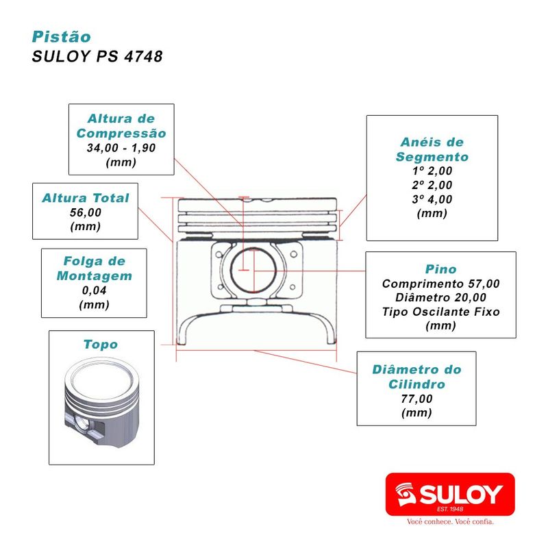 SUL-4748-PISTAO-RENAULT-19-CLIO-1-6L-GAS-USAR-APX-A1300-SULOY-23186-2